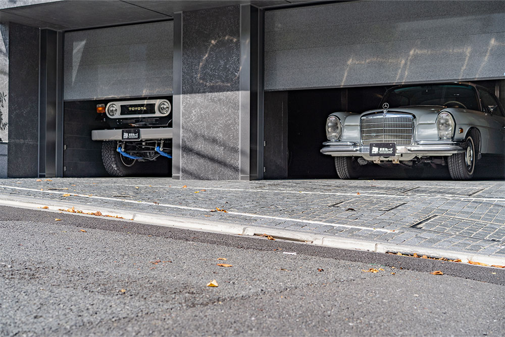 ガレージ入口の傾斜