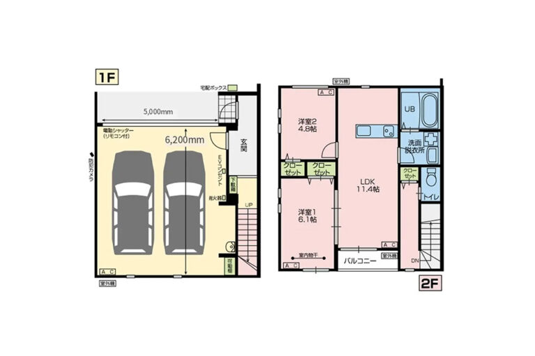 ＜2LDK+ガレージ（101.52㎡）＞武蔵野市の賃貸ガレージハウス