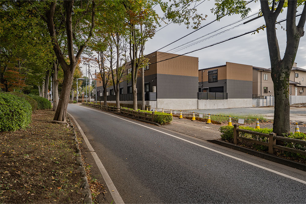 川越街道から見た様子