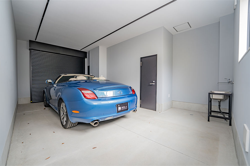 1Kタイプのガレージ（横幅3.03〜3.48m/奥行6.60m）