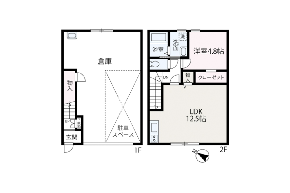 A-1〜2/B-1〜2の間取図