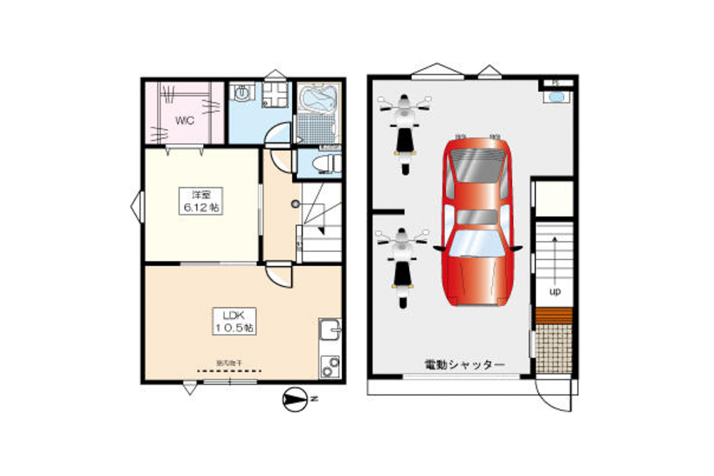 間取図（反転タイプ有り）