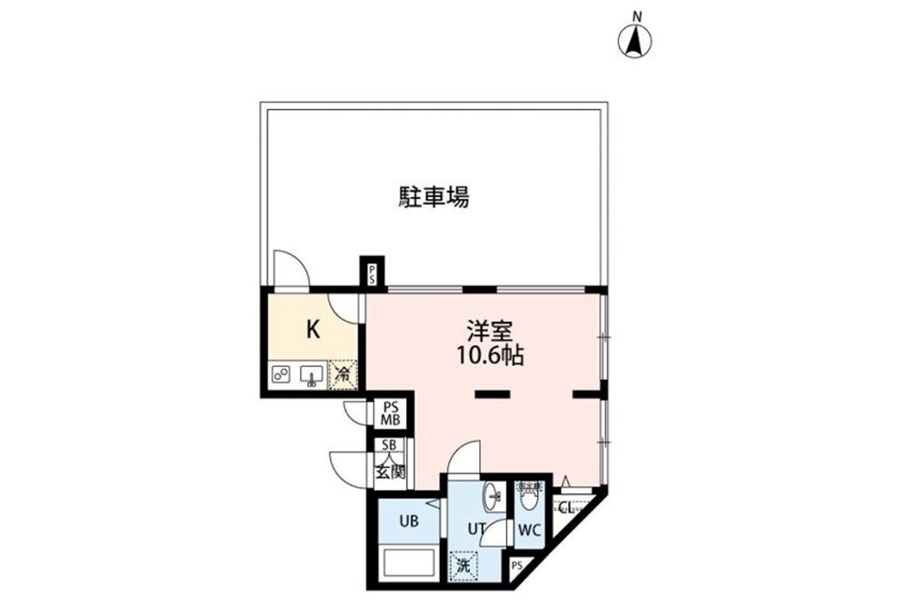 101号室の間取図