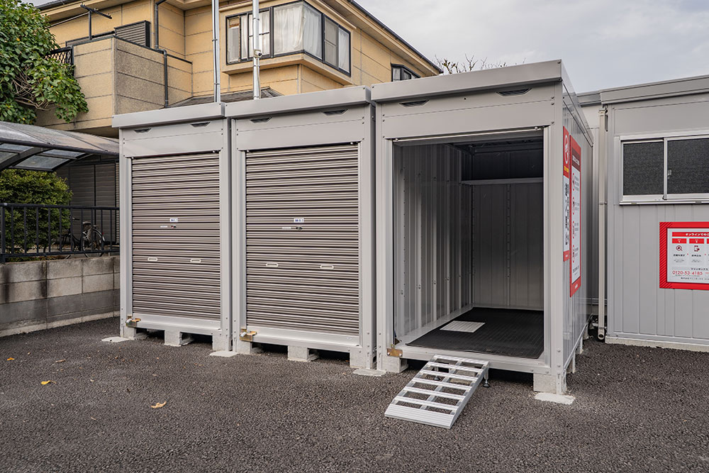 コンテナ型のバイクガレージ（BB-1〜3）