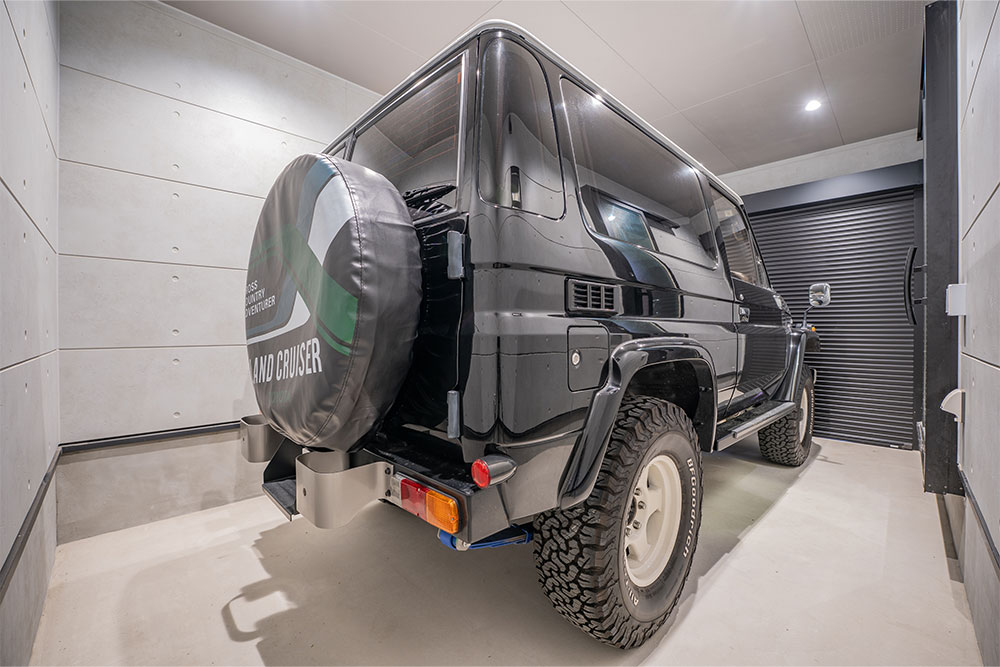 ガレージ奥行は5.20m