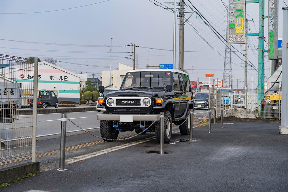 敷地入口のバリカー