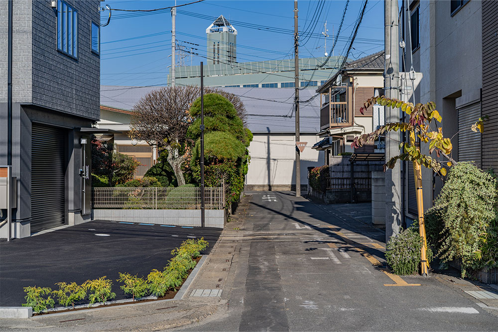 東側道路の様子