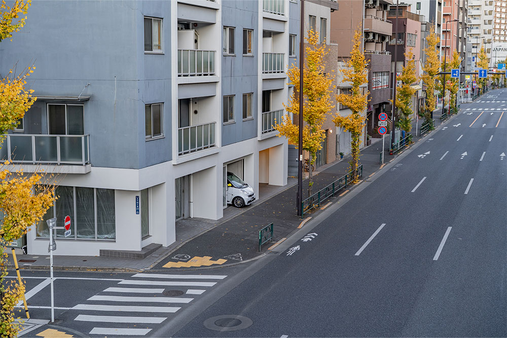 前面道路の様子