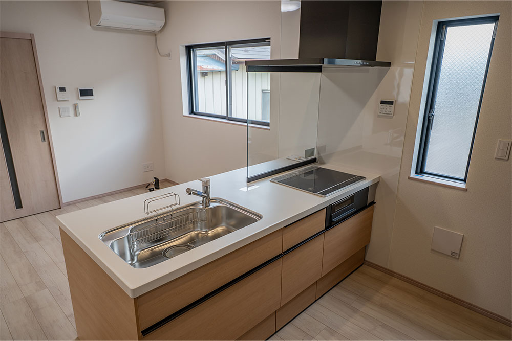 Ⅱ号室のキッチン