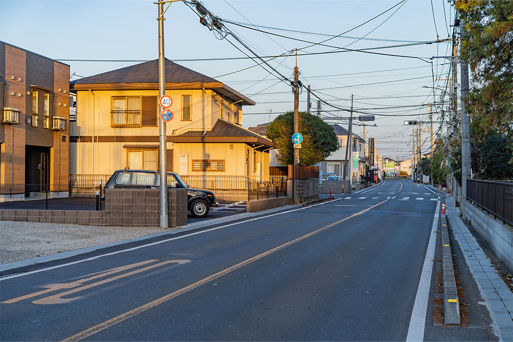 前面道路の様子
