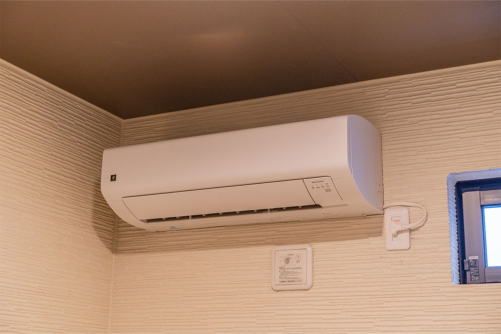 ガレージのエアコン