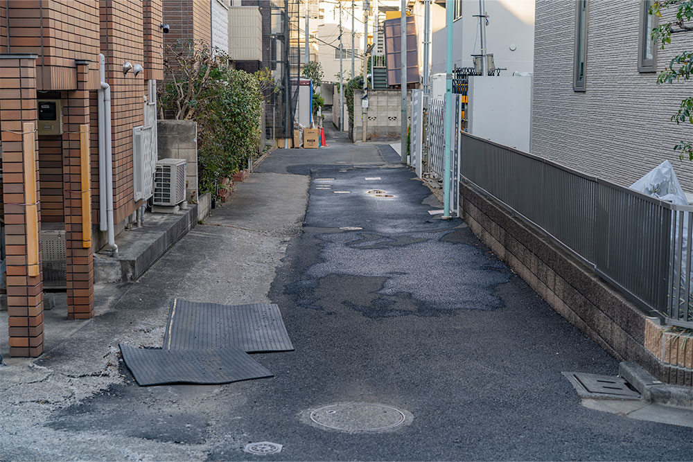 前面道路の様子