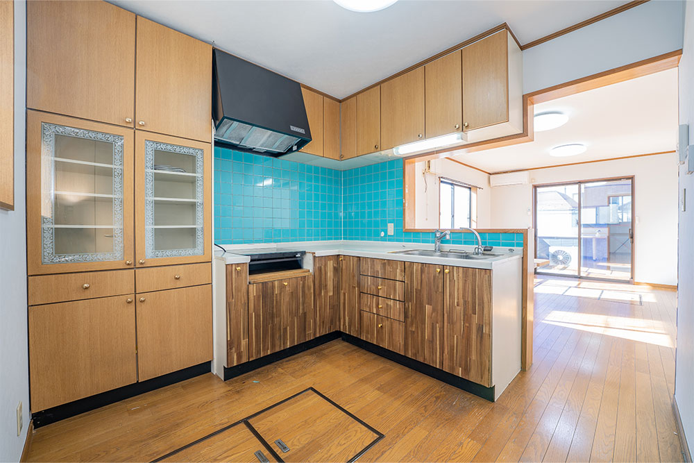 L字キッチンのあるLDK（計15.5帖）