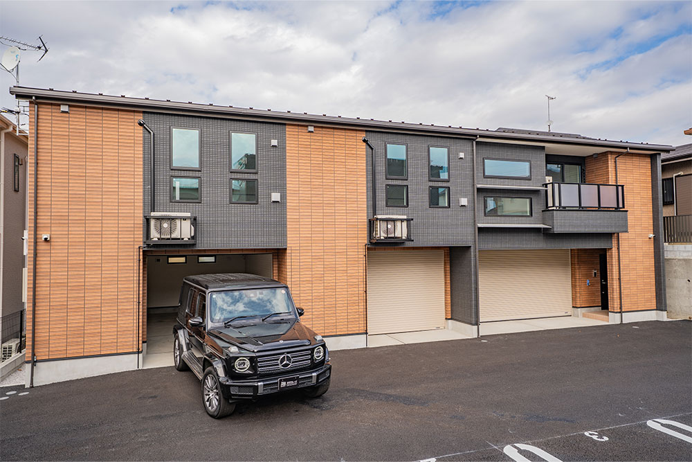 道路から奥まったプライベート感ある環境