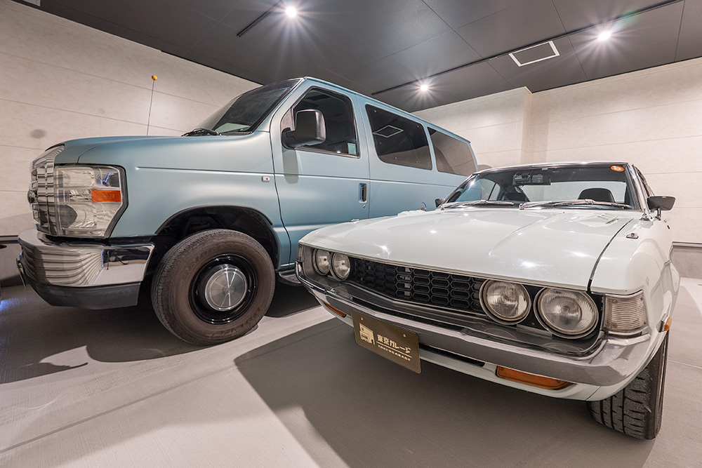 2台駐車を前から見た様子