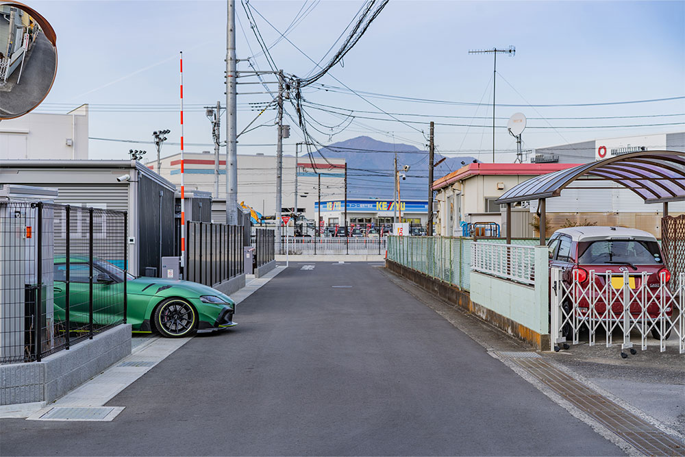 北側道路の様子