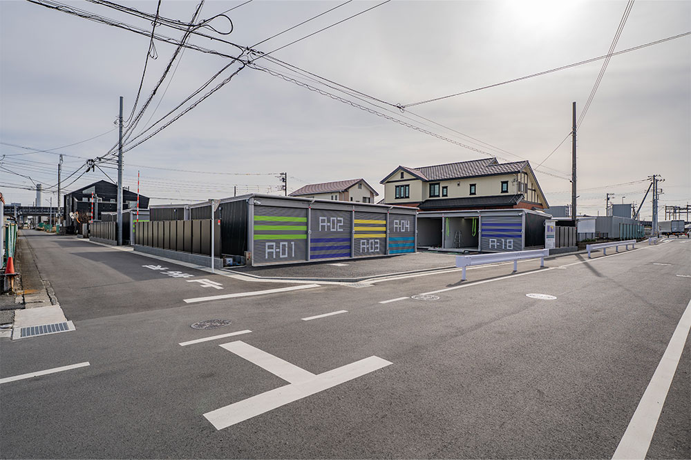 西側道路の様子