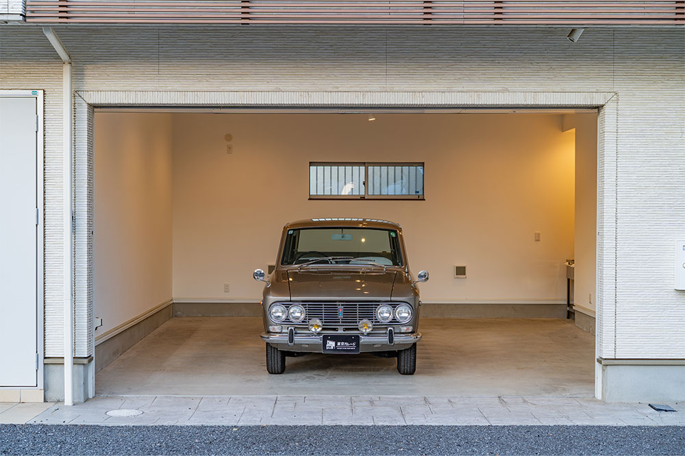 開口幅4.12mのワイドガレージ（A棟/B-1）