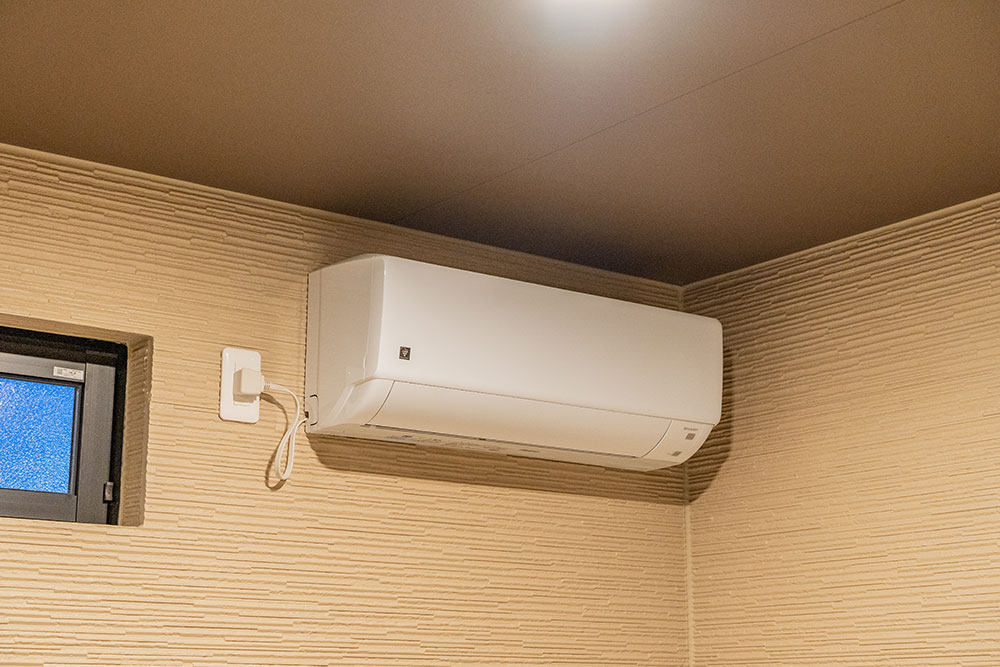 ガレージのエアコン