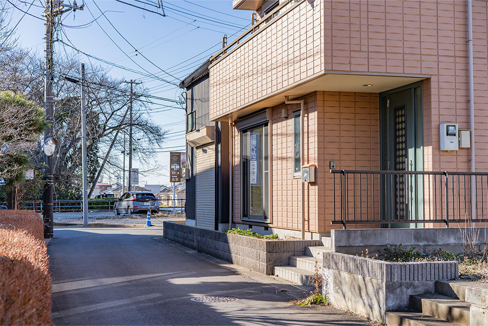 南側道路の様子