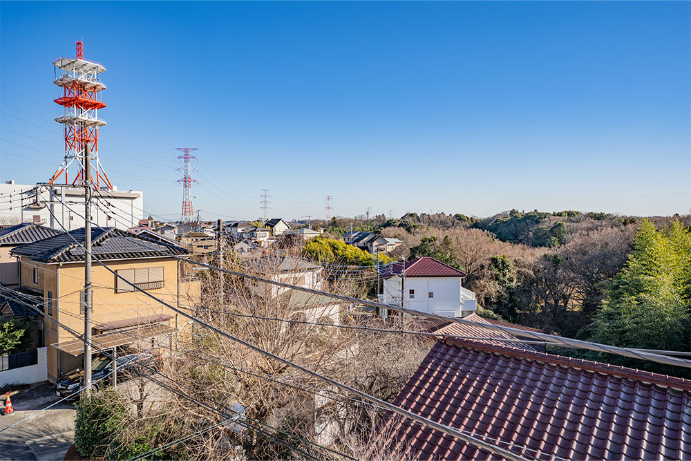 ルーフバルコニーからの眺望（南側）