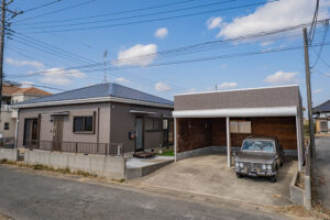 165m&sup2;の角地に、3DK平屋+別棟2台ガレージ｜山武郡横芝光町