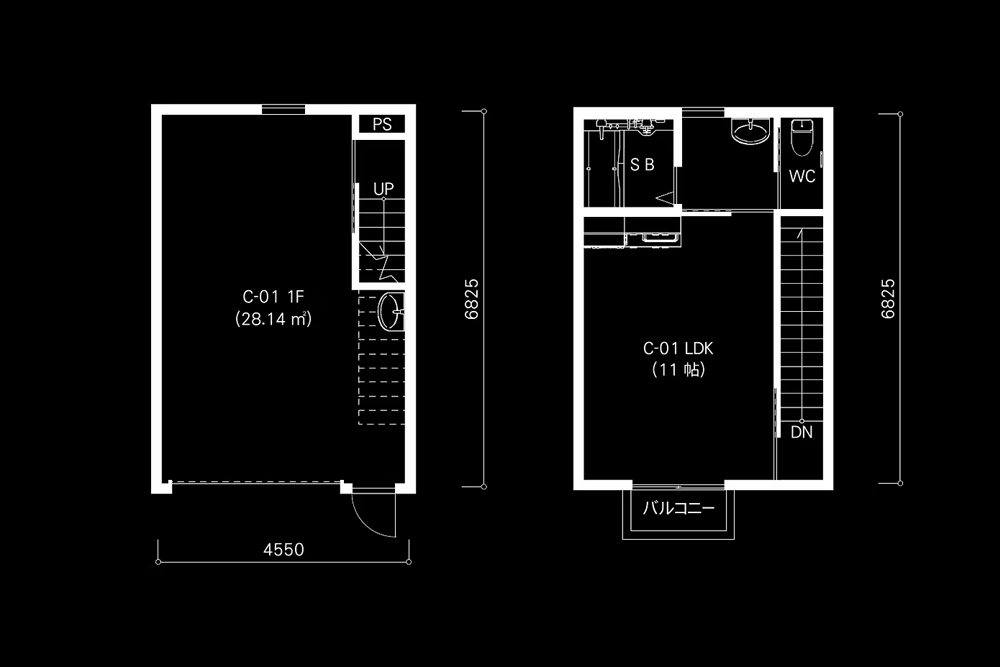 C-01〜04の間取図