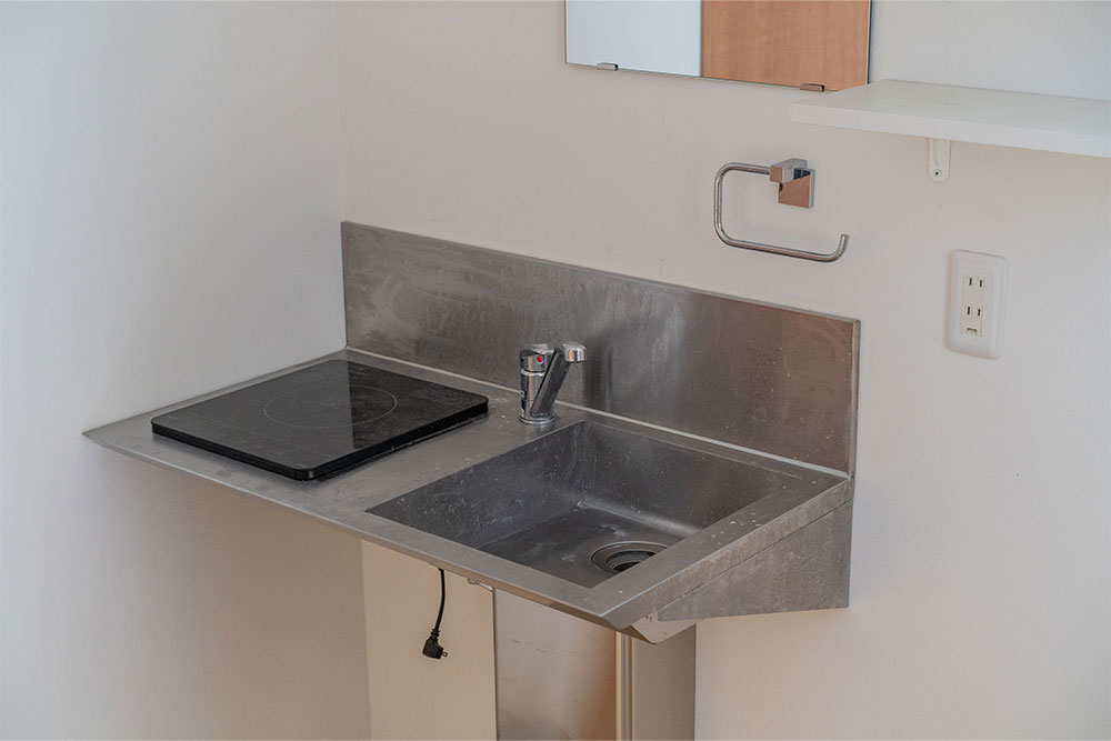 ガレージのミニキッチン