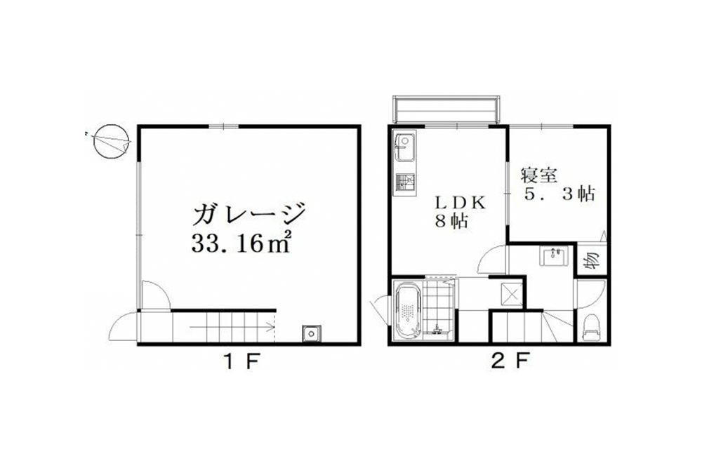 α3号室の間取図