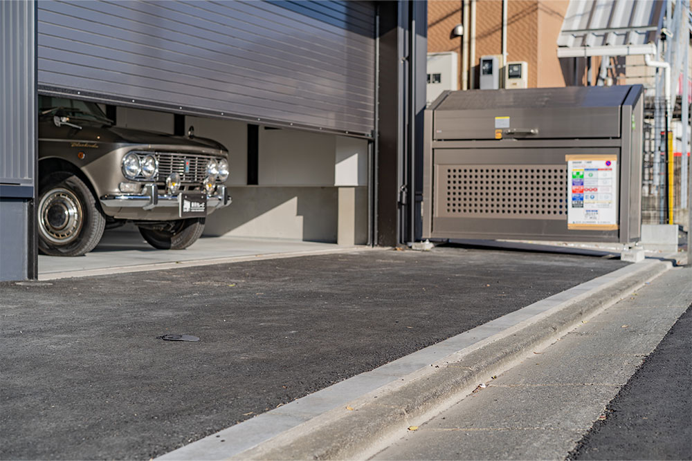 敷地入口段差の様子