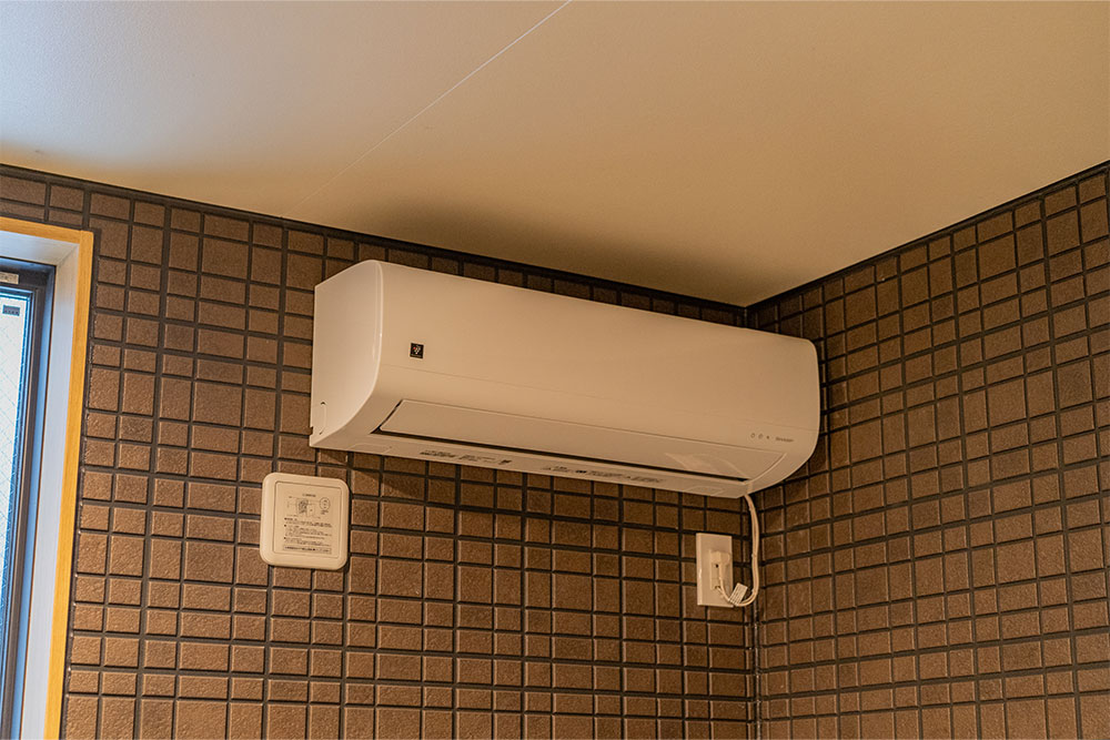 ガレージのエアコン