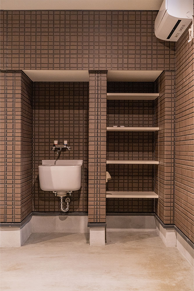 流し台と可動棚