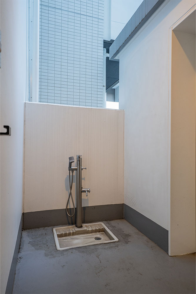 ペット用の足洗場