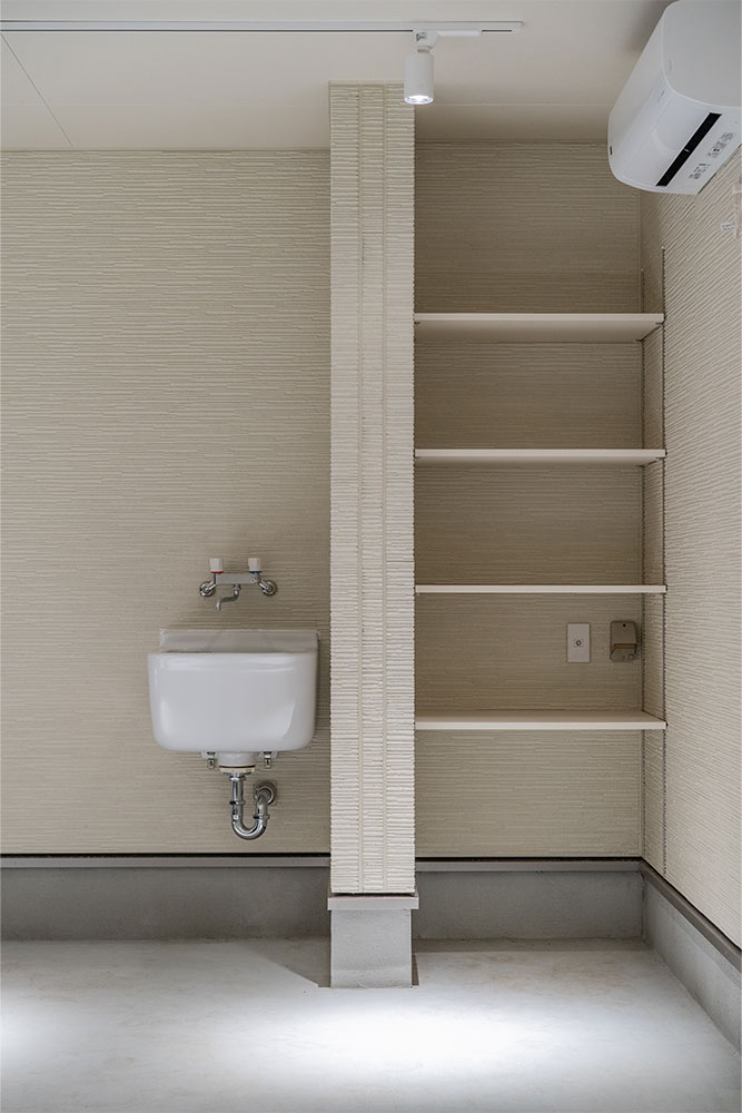 流し台と可動棚