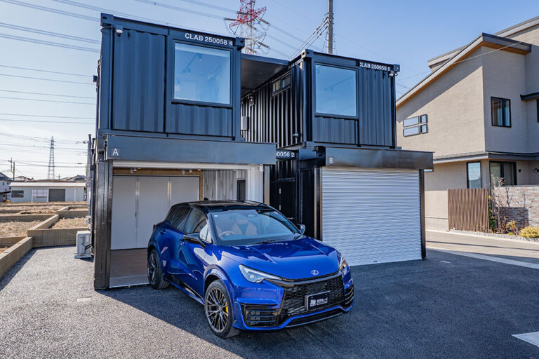 最大奥行6.5m＆ミニマル1Rのコンテナ風ガレージハウス｜桶川市