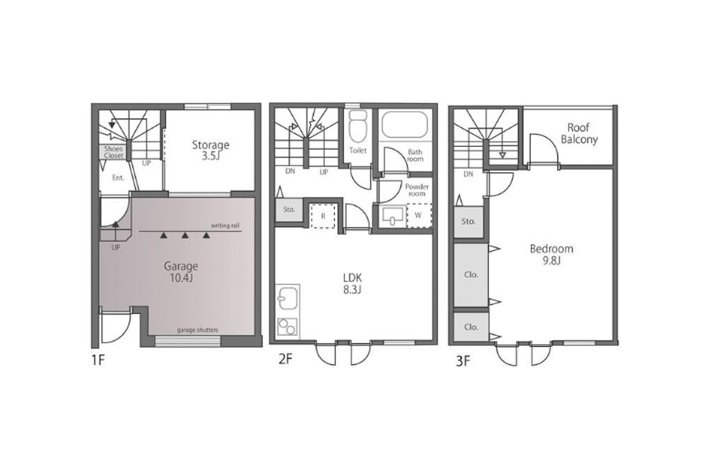 102号室の間取図