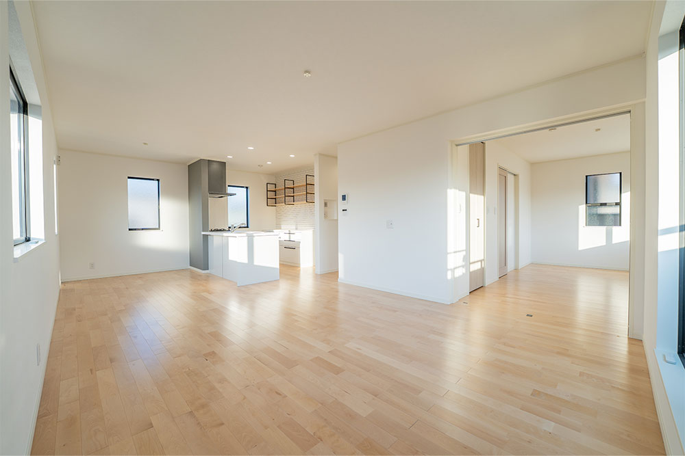 カウンターキッチンのLDK（18.5帖）