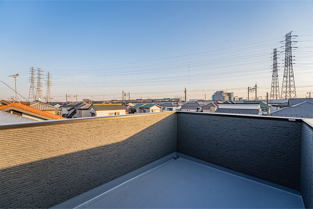 抜け感ある眺望のルーフバルコニー（6帖）