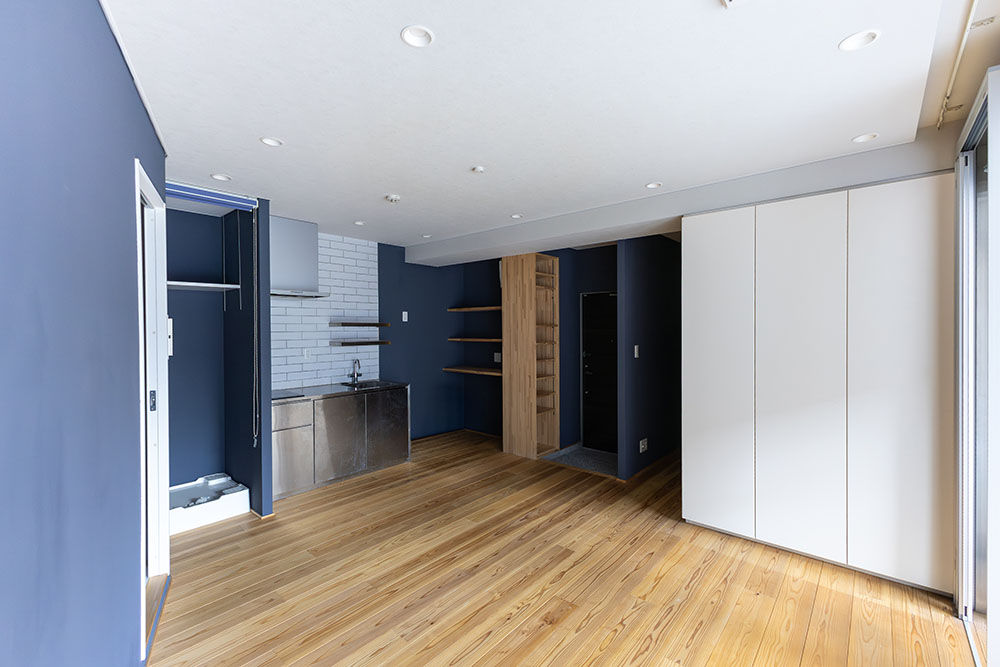 可動式収納でゾーニングできる 