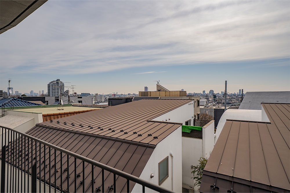 洋室（西側6.48帖）からの眺望