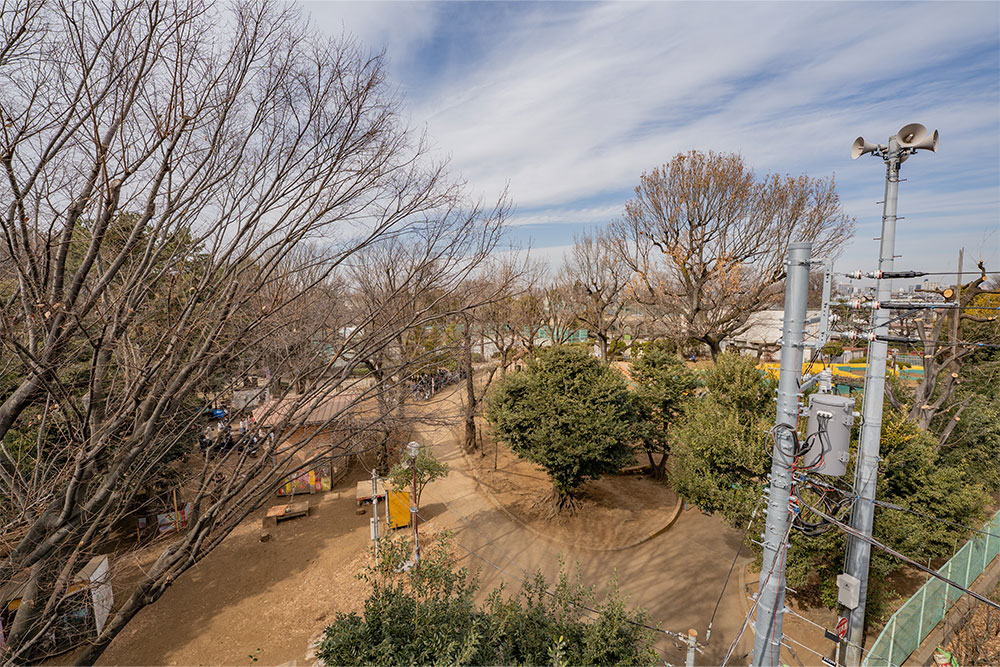 NAVYのルーフテラスからの眺望