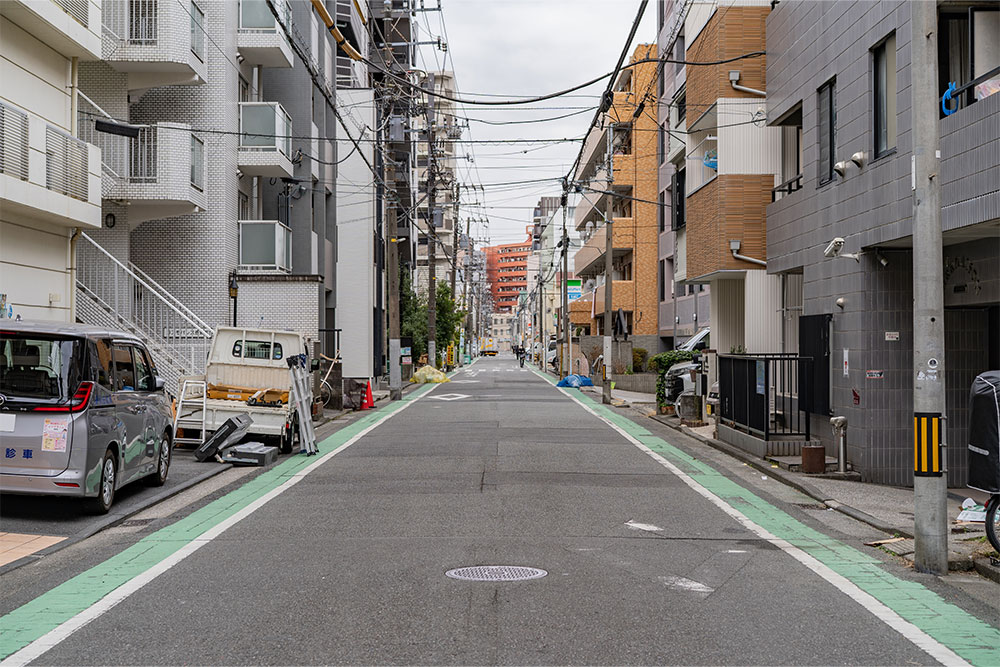 前面道路の様子