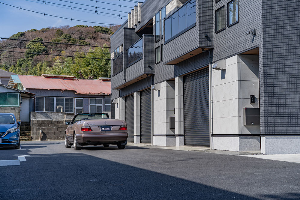 取り回ししやすい幅員5.20mの車路