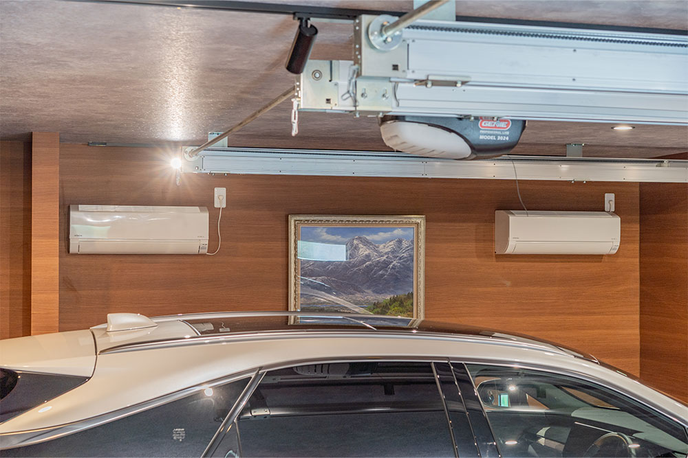 ガレージのエアコン