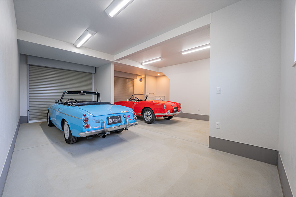 袖壁はドア開閉の妨げにならない位置