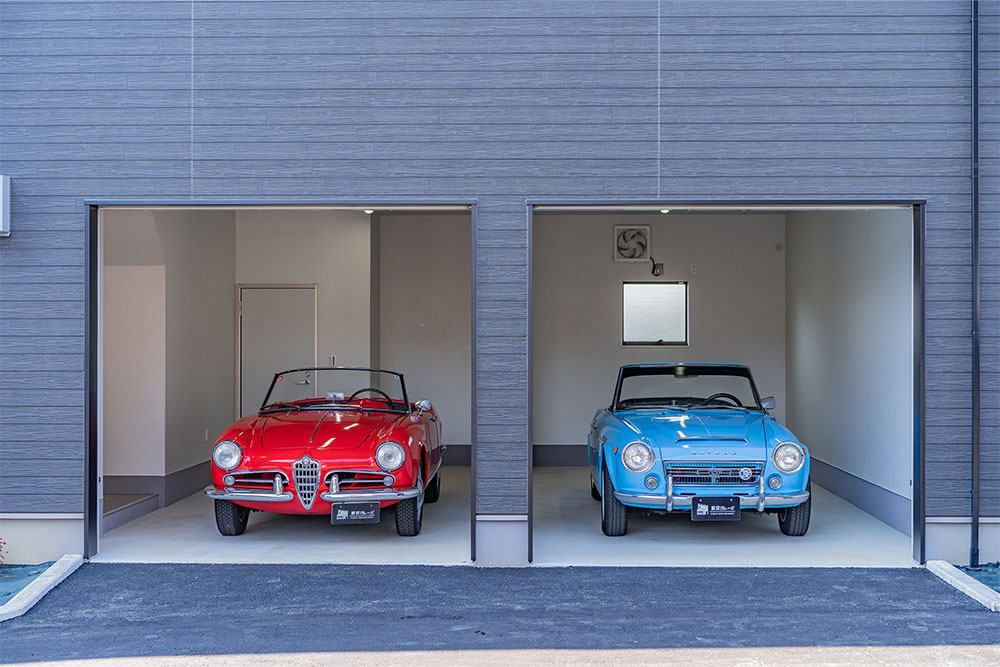 シャッター開口幅は約2.45m