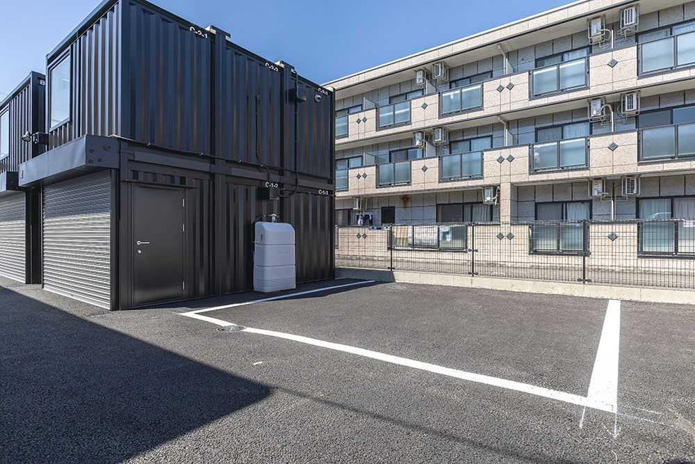 C号室の専用駐車場