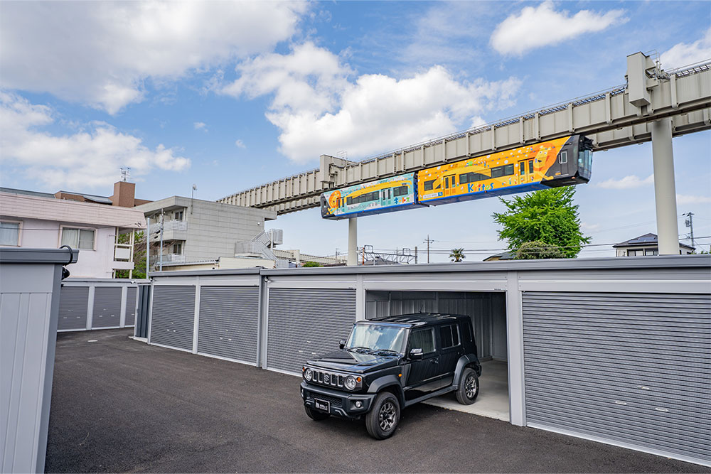 日常的に使いやすい、駅チカ貸しガレージ