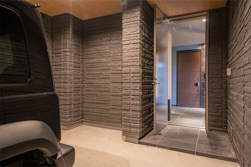 内廊下と繋がる扉