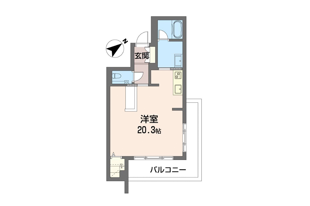 308号室の間取図